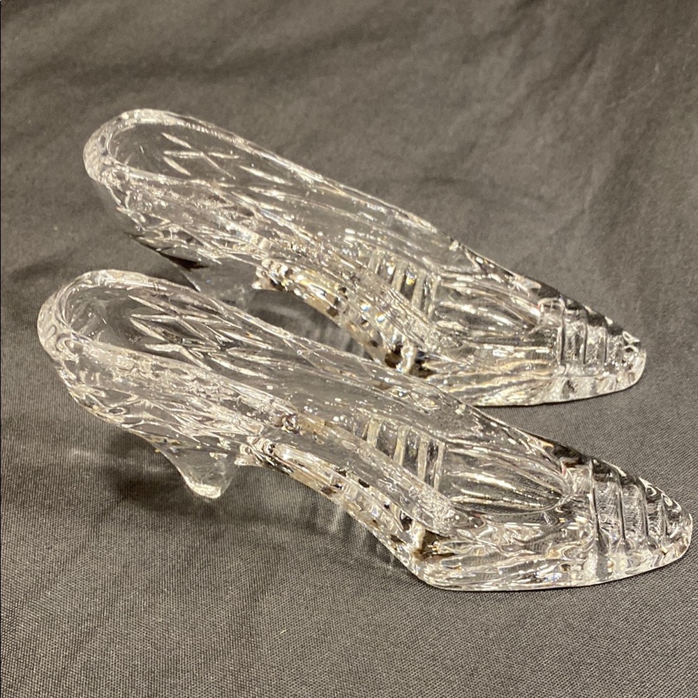 Vintage‎ Crystal Pair of Slippers High Heels